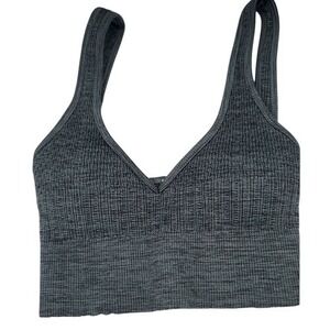 Avocado‎ Gray Margot Melange Plunge Bra